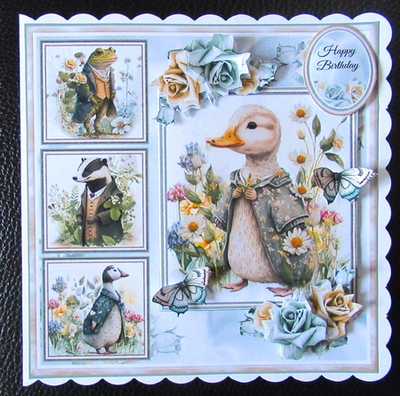 Floral Countryside Animals 02 Mini Page Kit by Davina Rundle