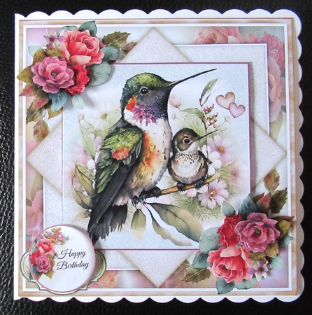 Hummingbird And Chick 02 Mini Page Kit by Davina Rundle