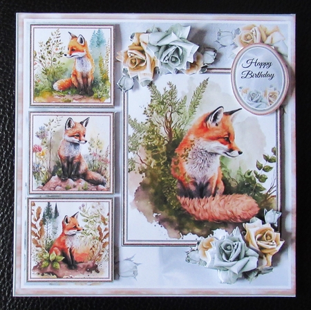 Cute Baby Fox Collage Mini Page Kit by Davina Rundle