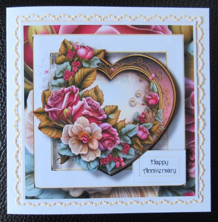 Gorgeous Vintage Heart 2 8x8 by Davina Rundle