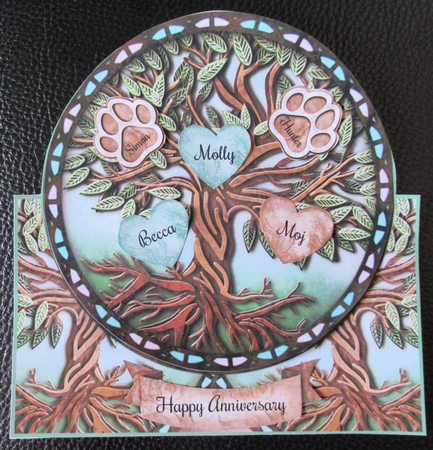 Family Tree Of Life Builder Shaped Mini Page Kit by Davina Rundle