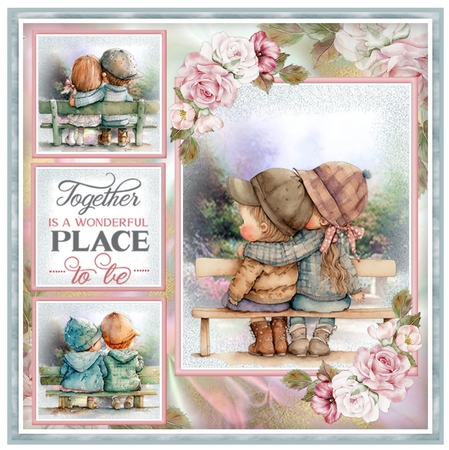 Together Is A Wonderful Place To Be Mini Page Kit by Davina Rundle