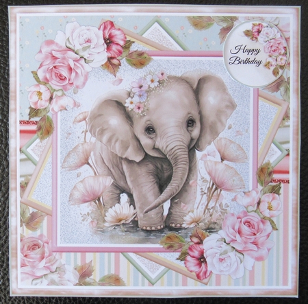 Cute Baby Elephant 02 Mini Page Kit by Davina Rundle