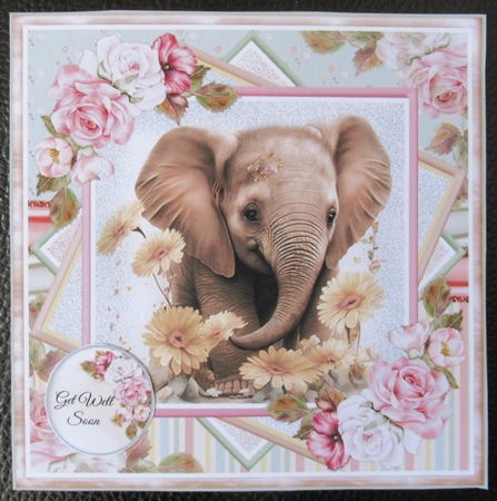Cute Baby Elephant 03 Mini Page Kit by Davina Rundle