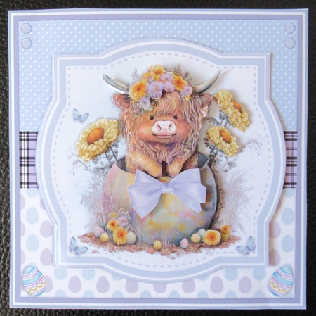 EASTER  HIGHLAND COWS by Davina Rundle