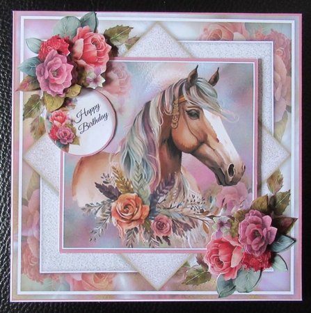 Floral Boho Horse 04 Mini Page Kit by Davina Rundle
