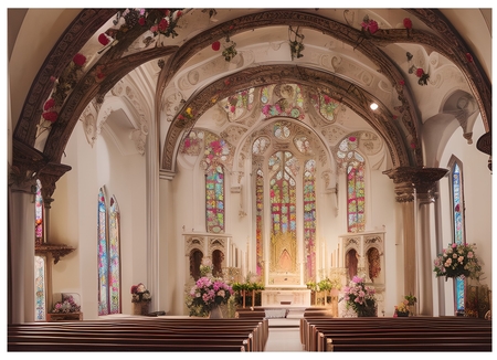 Inside the church by Davina Rundle