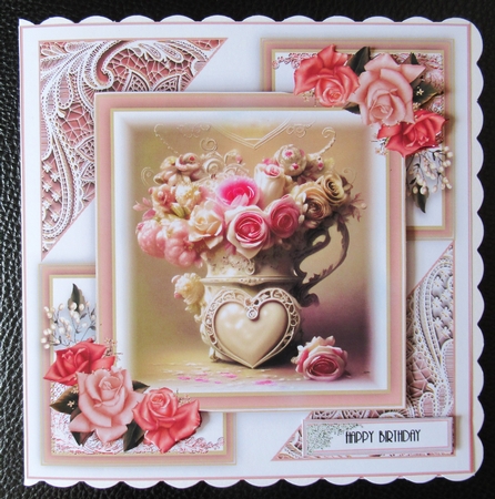 Rose Heart Vase by Davina Rundle