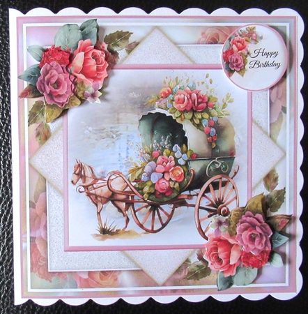 Floral Carriage 05 Mini Page Kit by Davina Rundle