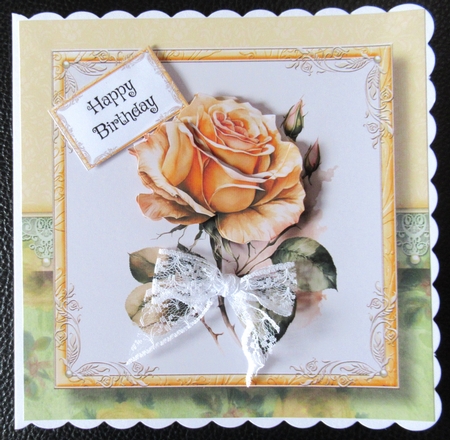 The Watercoloured Rose - Yellow by Davina Rundle