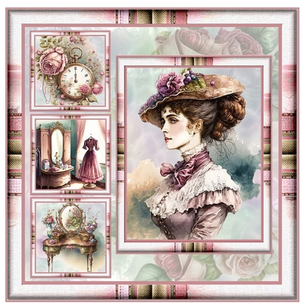 The Victorian Lady 02 Mini Page Kit by Davina Rundle