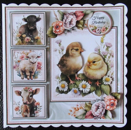Baby Farm Animals Mini Page Kit by Davina Rundle