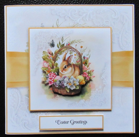 Bunny in a Basket Bumper Set No.1 by Davina Rundle