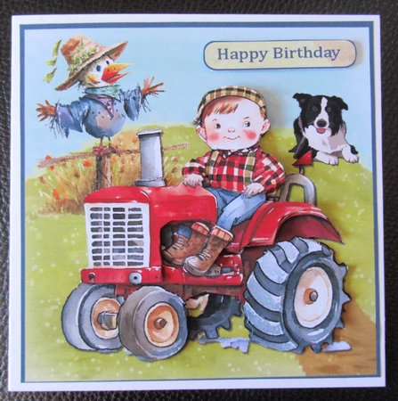 On my tractor by Davina Rundle