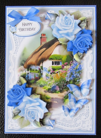 Lace and Thatched Cottage No.6 by Davina Rundle