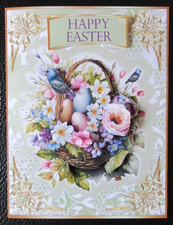 Flowers & Gold - Easter Basket by Davina Rundle