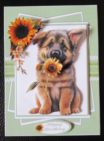 German shepherd wishes 7x7 & A5 mini kit by Davina Rundle