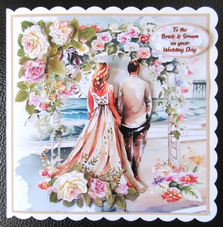 watercolor beach wedding by Davina Rundle