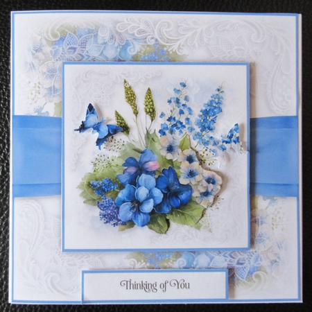 Blue Floral Bouquet Bumper Set by Davina Rundle
