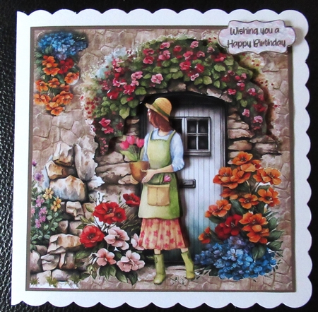 Tending the flowers by Davina Rundle