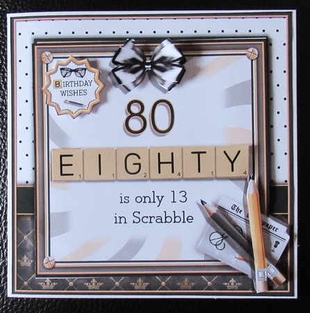80 Is Only 13 In Scrabble (Male) by Davina Rundle