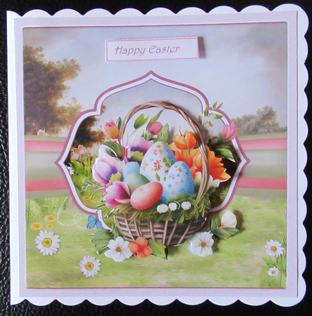 Easter egg basket 7x7 by Davina Rundle