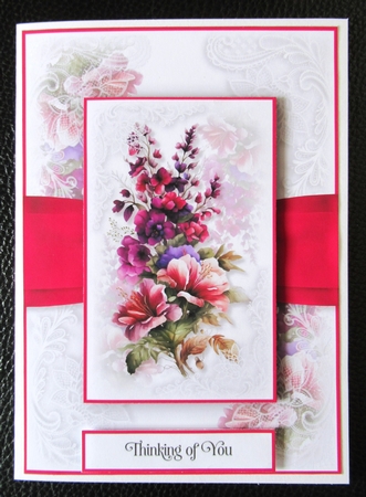 Fuchsia Bouquet 5x7 inch Bumper Set by Davina Rundle
