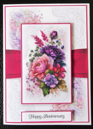 Fuchsia Bouquet 5x7 inch Bumper Set by Davina Rundle