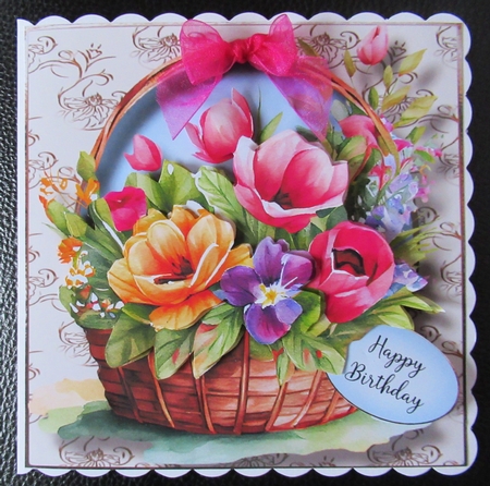 Beautiful Flower Basket Bumper Kit by Davina Rundle