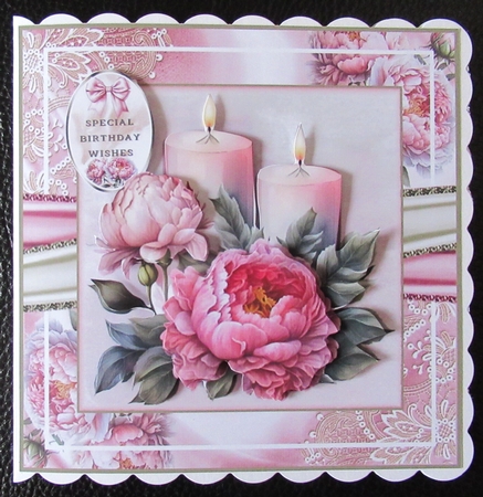 Peonies And Candles Mini Page Kit by Davina Rundle