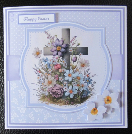 FLOWER CROSSES 5x7 & 6x6 by Davina Rundle