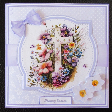 FLOWER CROSSES 5x7 & 6x6 by Davina Rundle