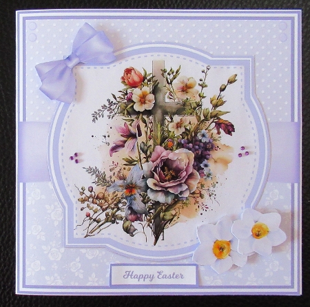 FLOWER CROSSES 5x7 & 6x6 by Davina Rundle