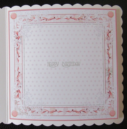 Floral Peach 7x7ins Insert  by Davina Rundle
