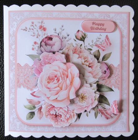 Shabby Chic Bouquet - Decoupage Card Mini Kit by Davina Rundle