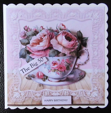 Antique Teacup & Roses Mini Kit by Davina Rundle