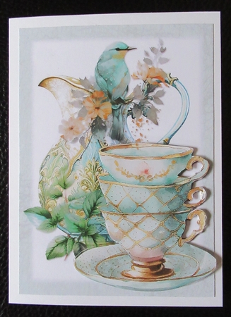 Summer Tea 4: Mint 7 x 7 Card Mini Kit, 7 Sheets by Davina Rundle