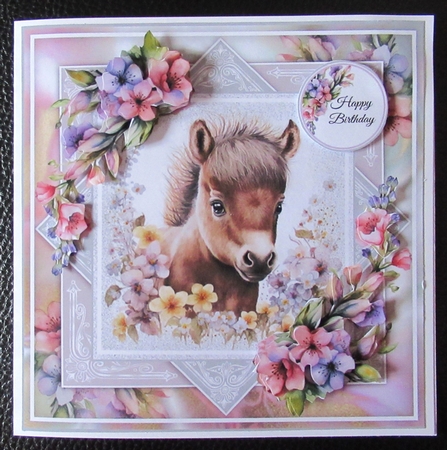 The Floral Pony Mini Page Kit by Davina Rundle