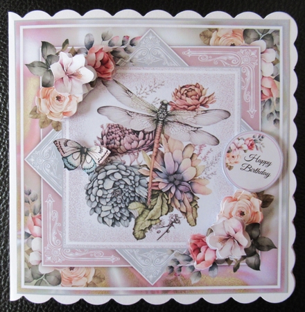 Floral Dragonfly Mini Page Kit by Davina Rundle