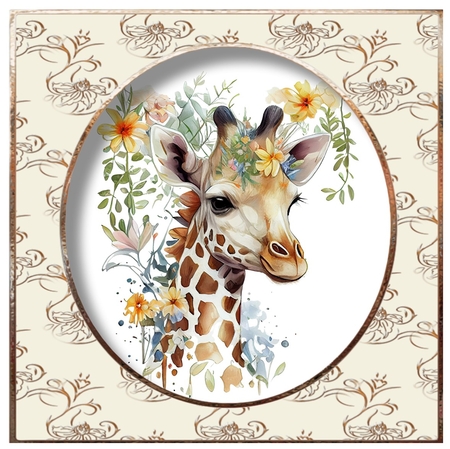 Simple Painted Giraffe by Davina Rundle