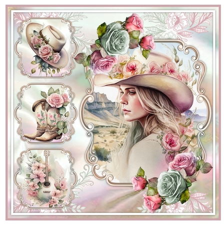 Just A Cowgirl At Heart Mini Page Kit by Davina Rundle