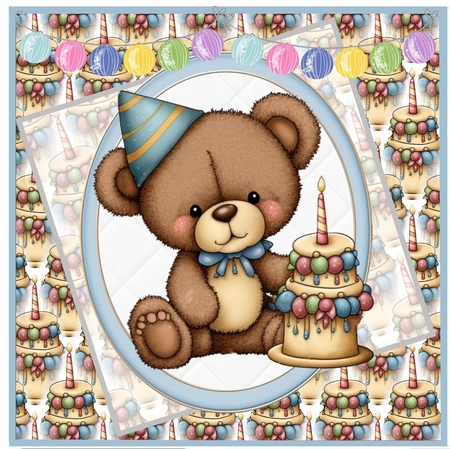 Birthday Bear by Davina Rundle