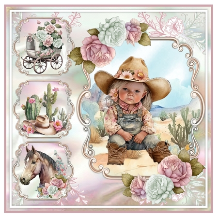 Just A Cowgirl At Heart 03 Mini Page Kit by Davina Rundle