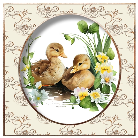 Simple Painted Ducks by Davina Rundle