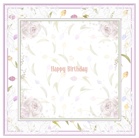 Spring Time 7x7ins Insert 4 by Davina Rundle