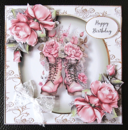 The Pink Roses Boots by Davina Rundle