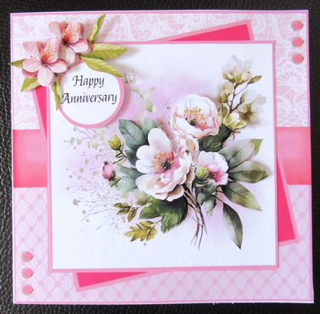 Pretty Blooms #3 (7x7 inch square card kit) by Davina Rundle