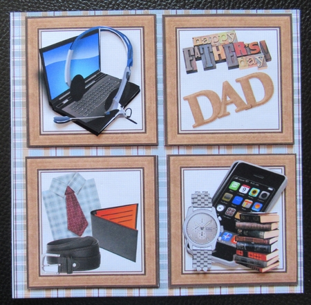 8x8 Office Dad fathers day or birthday mini kit by Davina Rundle