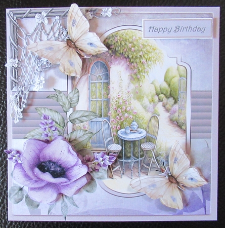 Afternoon tea in the garden 7x7 by Davina Rundle