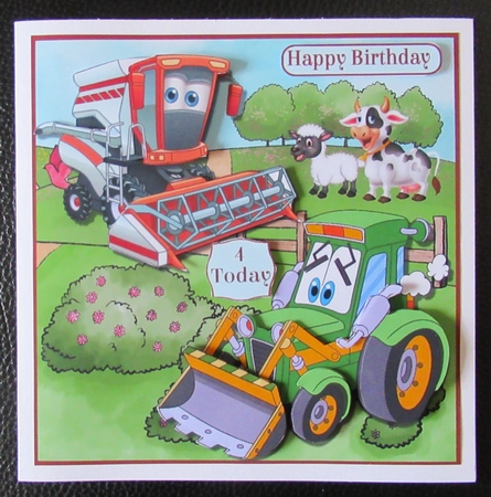 The tractor and the Harvester by Davina Rundle